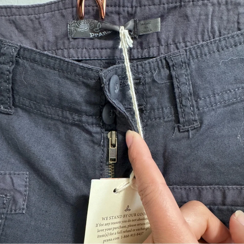 NWT Prana Kelly Capri Cargo Dark Blue Size 4 - Picture 8 of 15